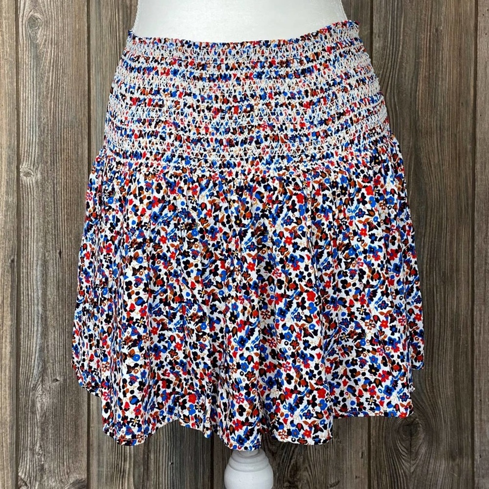 TORY BURCH Wildflower Skirt Smocked Floral